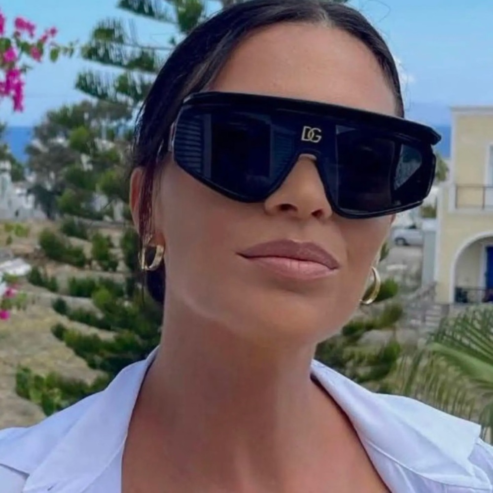 Dolce & Gabbana Black Shield Sunglasses